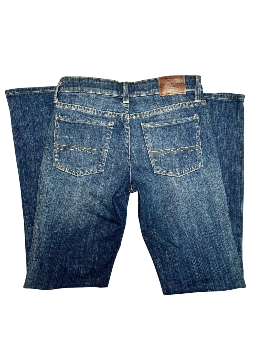 Lucky Brand Sweet Boot Cut Jeans Size 25 Medium Wash Stretch Denim - Picture 4 of 5